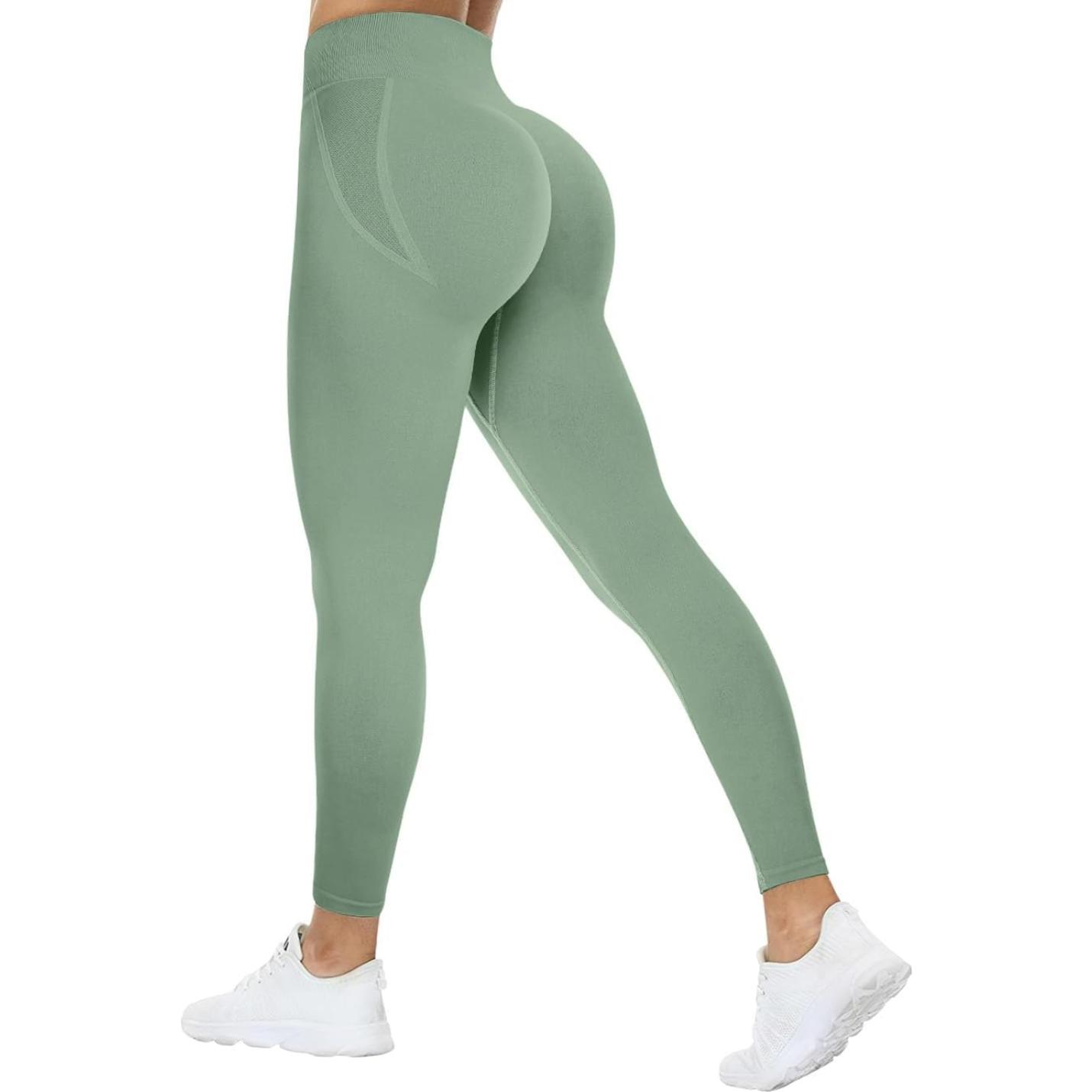 Compressie Sportlegging voor dames Yoga Lange Slim Fit Fitness Gymbroek Ondoorzichtige Scrunch Butt Yogabroek Naadloos Push-up Hoge taille Workout Fitness Jogging - happygetfit.com