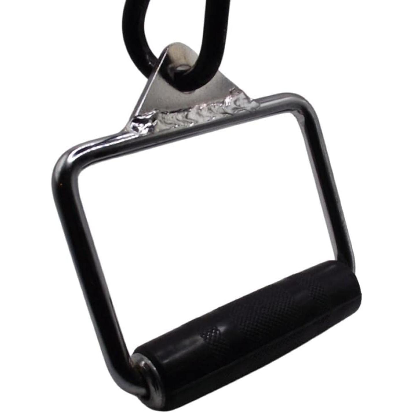 Enkele stijgbeugel D-vorm handvat voor kabelmachine Multi Gym bevestiging met rubberen grip - happygetfit.com