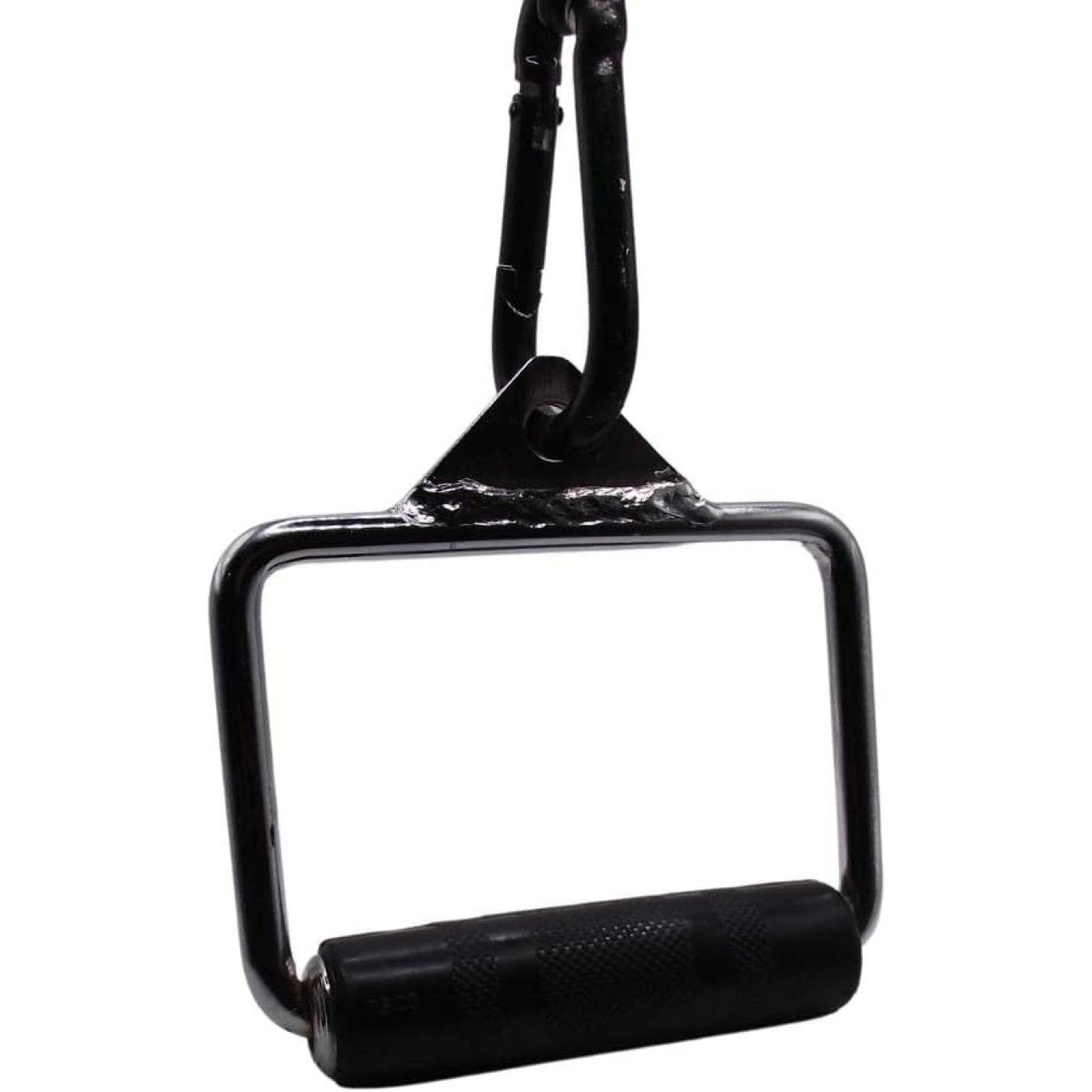 Enkele stijgbeugel D-vorm handvat voor kabelmachine Multi Gym bevestiging met rubberen grip - happygetfit.com