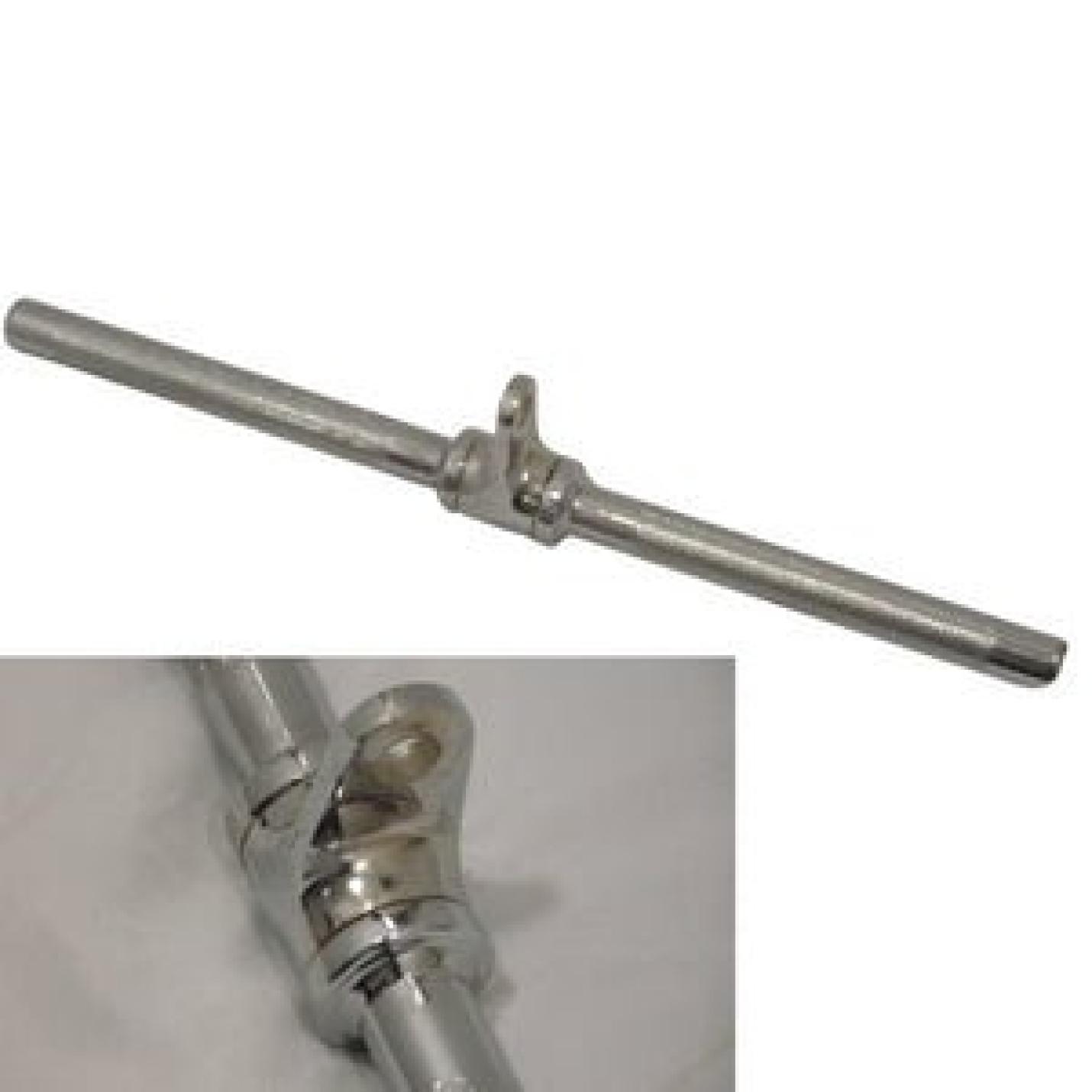 Enkele stijgbeugel D-vorm handvat voor kabelmachine Multi Gym bevestiging met rubberen grip - happygetfit.com