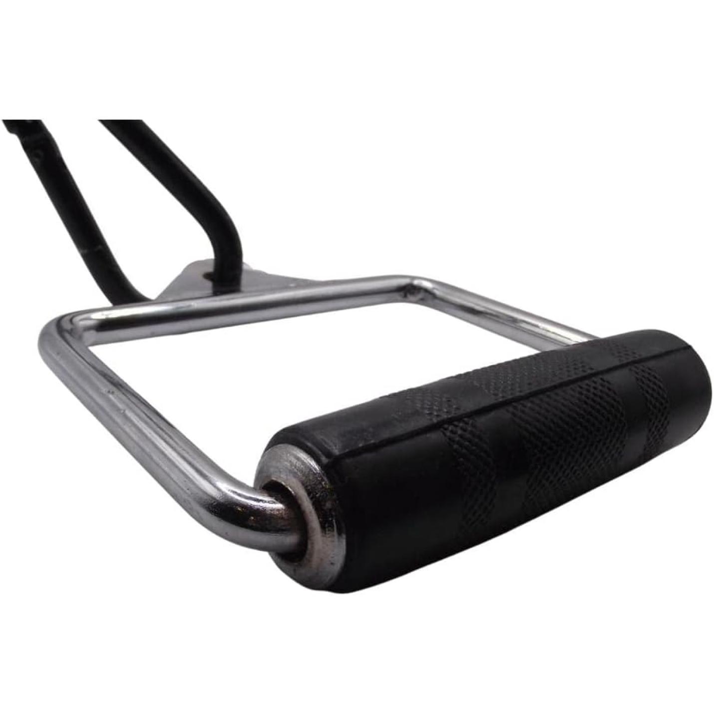 Enkele stijgbeugel D-vorm handvat voor kabelmachine Multi Gym bevestiging met rubberen grip - happygetfit.com