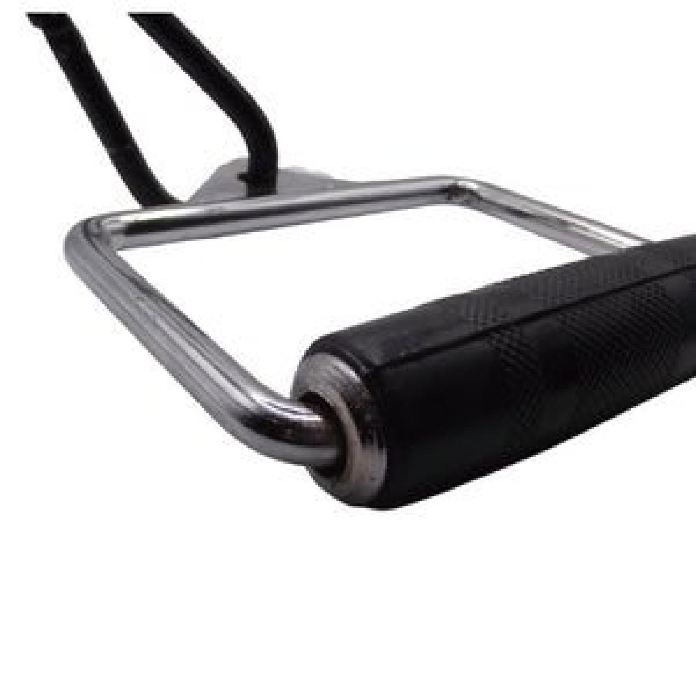 Enkele stijgbeugel D-vorm handvat voor kabelmachine Multi Gym bevestiging met rubberen grip - happygetfit.com