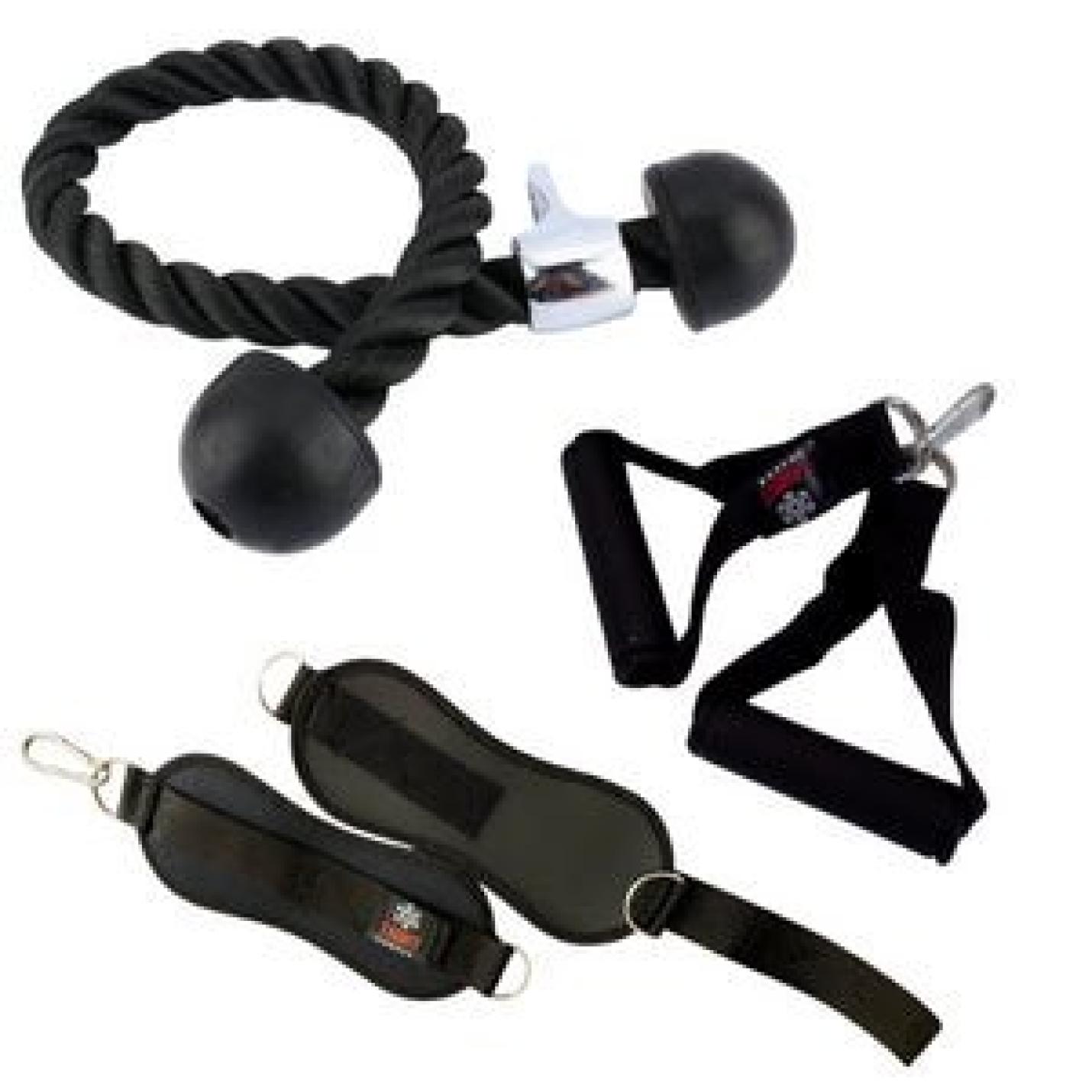 Enkele stijgbeugel D-vorm handvat voor kabelmachine Multi Gym bevestiging met rubberen grip - happygetfit.com