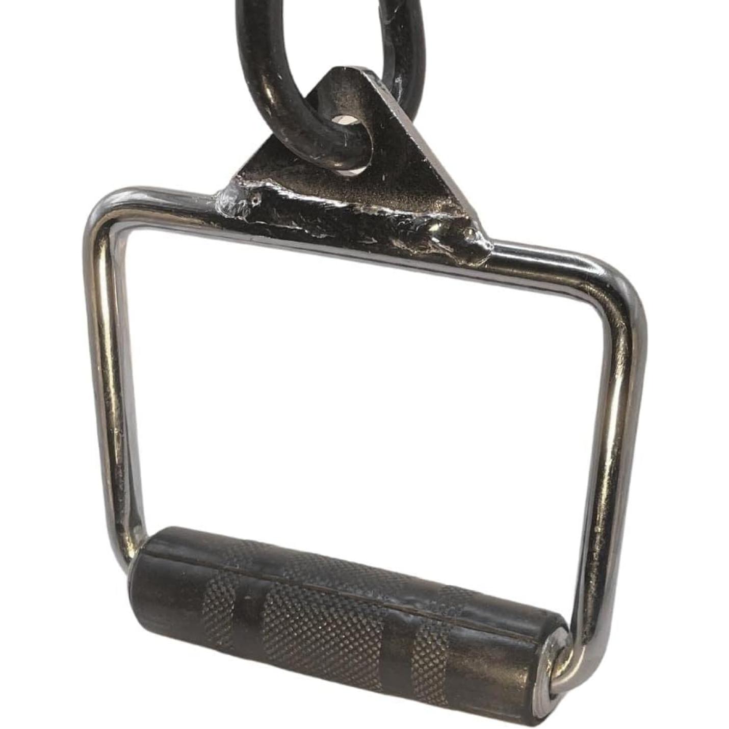 Enkele stijgbeugel D-vorm handvat voor kabelmachine Multi Gym bevestiging met rubberen grip - happygetfit.com
