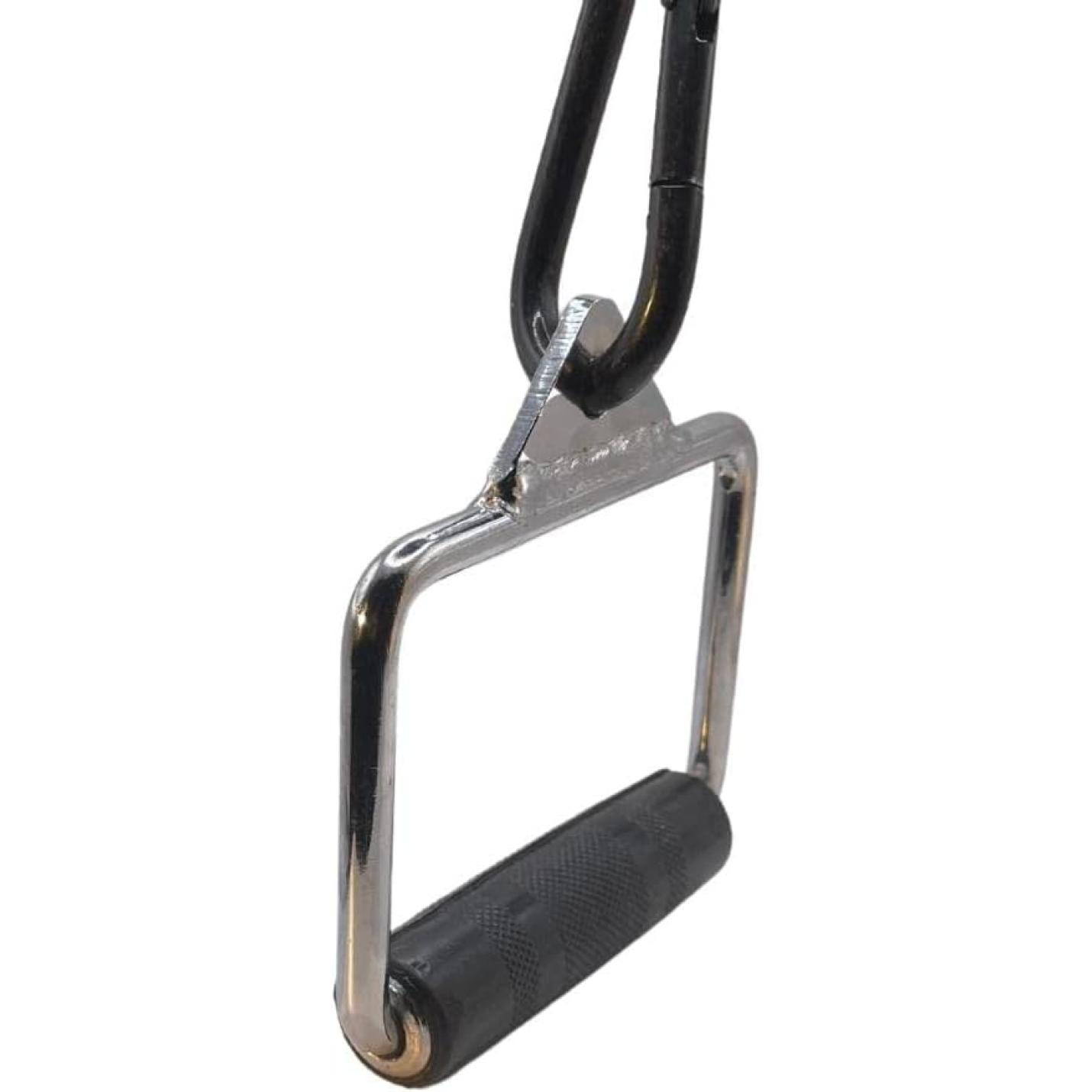 Enkele stijgbeugel D-vorm handvat voor kabelmachine Multi Gym bevestiging met rubberen grip - happygetfit.com