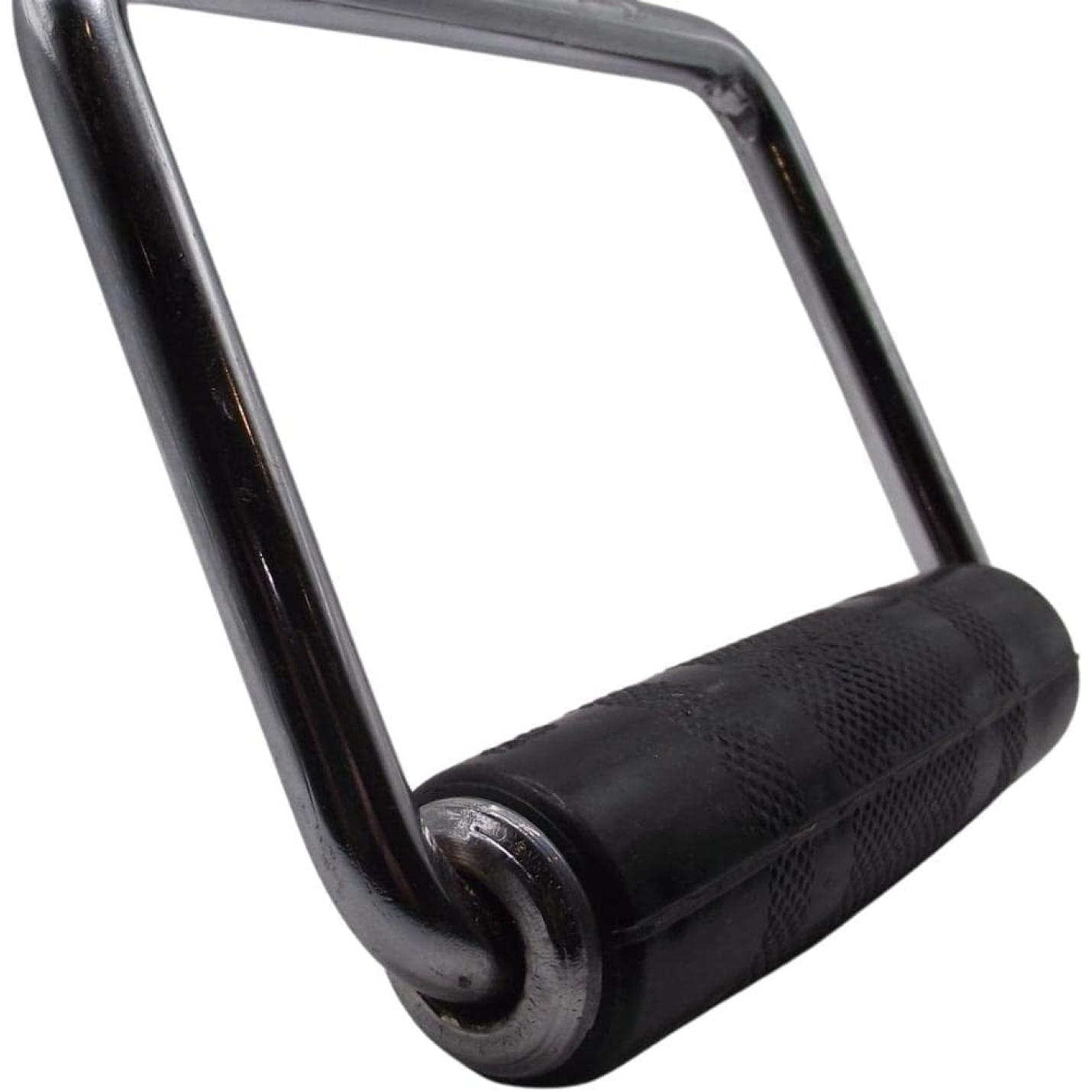 Enkele stijgbeugel D-vorm handvat voor kabelmachine Multi Gym bevestiging met rubberen grip - happygetfit.com
