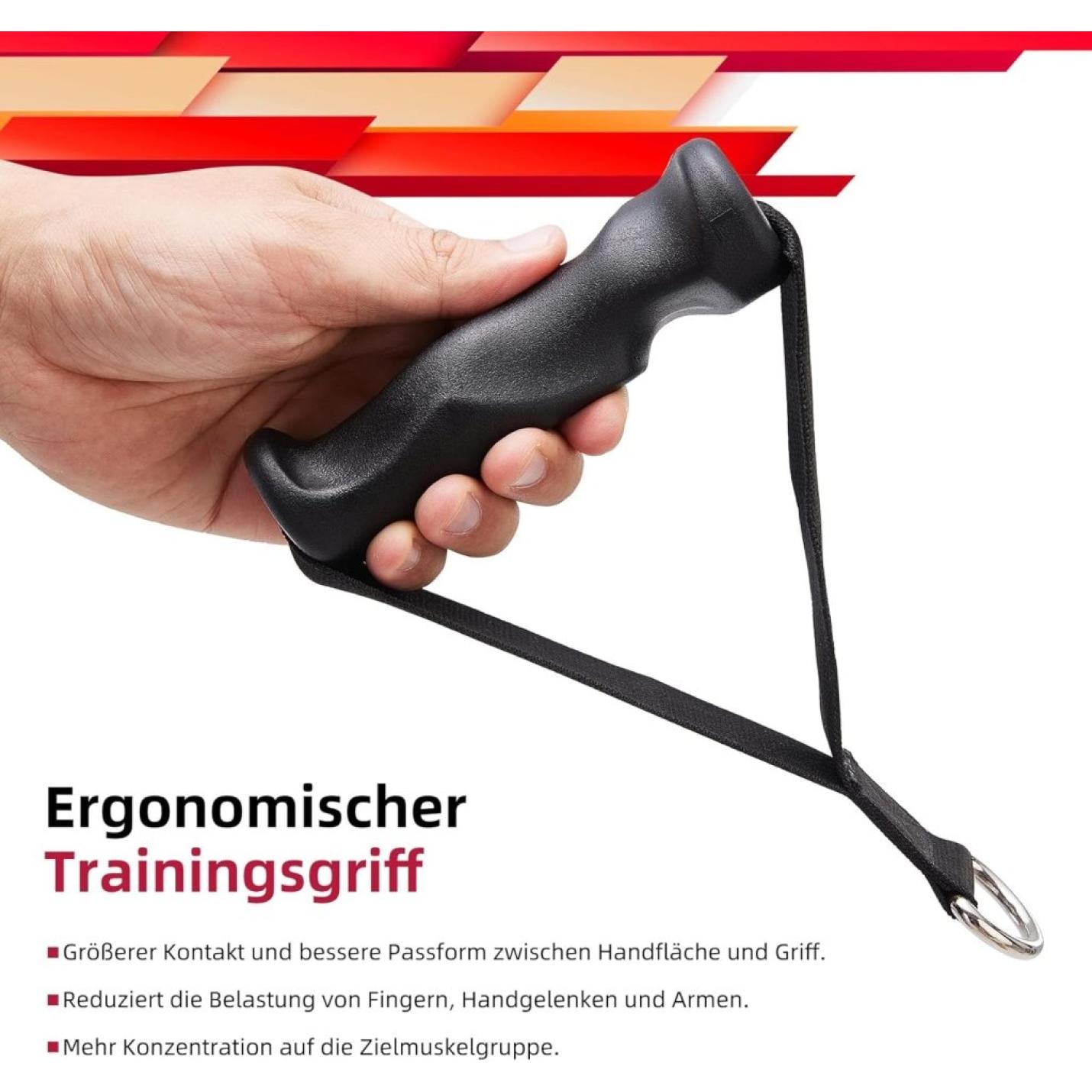 Ergonomische Trainingshandgreep voor krachttraining binnenshuis voor Borst, Biceps, Triceps, Deltaspiertraining, voor Gewichtsstation, Smith Rack, Sportschool of thuis, Anti-callus - happygetfit.com