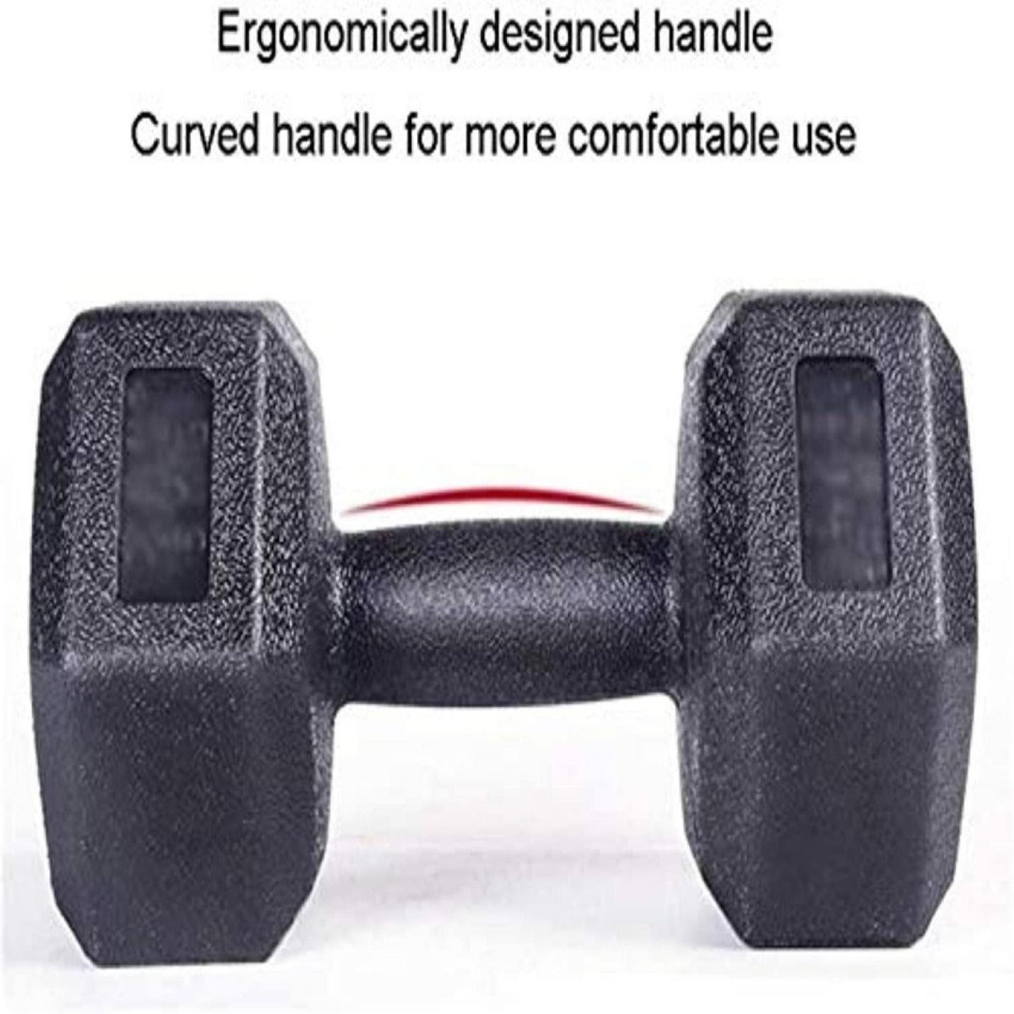 Een dumbbell met een ergonomisch ontworpen gebogen handgreep voor comfortabel thuisfitnessgebruik.
Transformeer je lichaam en bescherm het milieu met onze milieuvriendelijke dumbbellset!