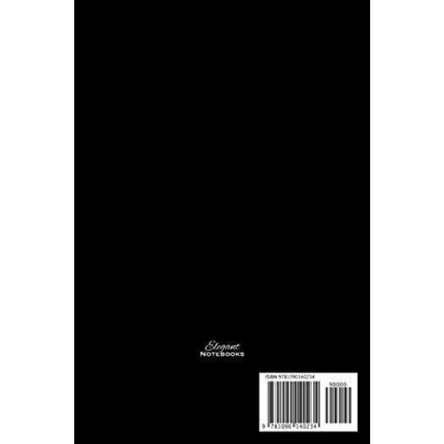 Zwart Kettlebell Journal: Cool Blank Lined Kettlebell Lovers Notebook voor beoefenaars en instructeurs, omslag met streepjescode en ISBN-nummer in de benedenhoek.