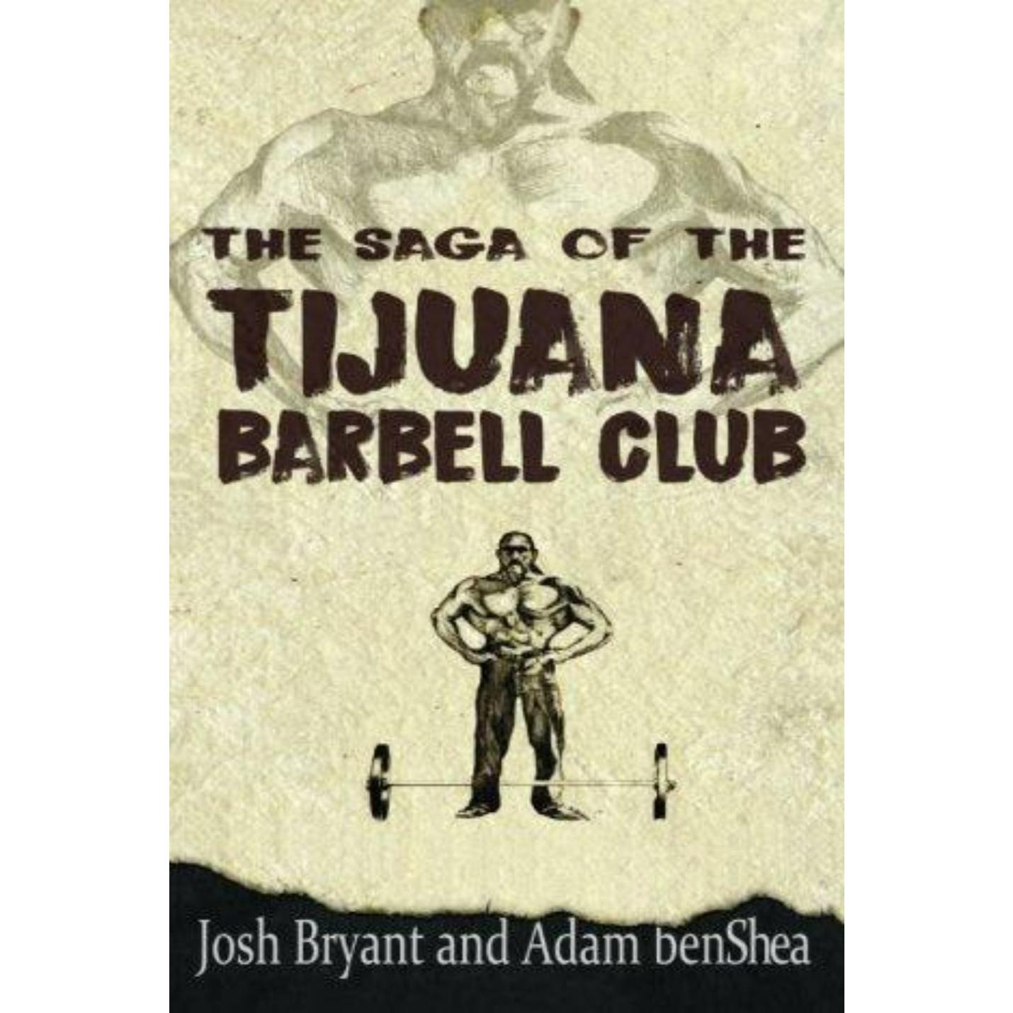 Boekomslag voor "The Steel Ministry" met een getekende, gespierde man met een halter, die krachttrainingsmethoden illustreert, geschreven door Josh Bryant en Adam Benshea.