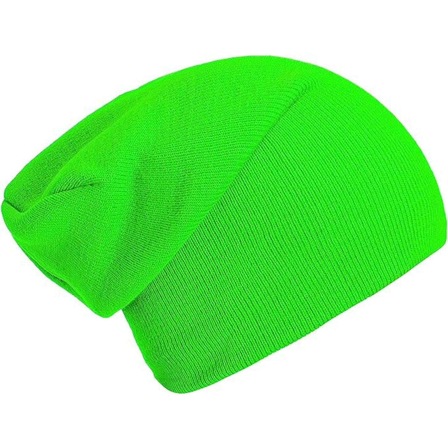 Heldergroene slouch mutsen hoed op een witte achtergrond.

Slouch beanies: de perfecte wintermuts voor dames en heren muts op een witte achtergrond.