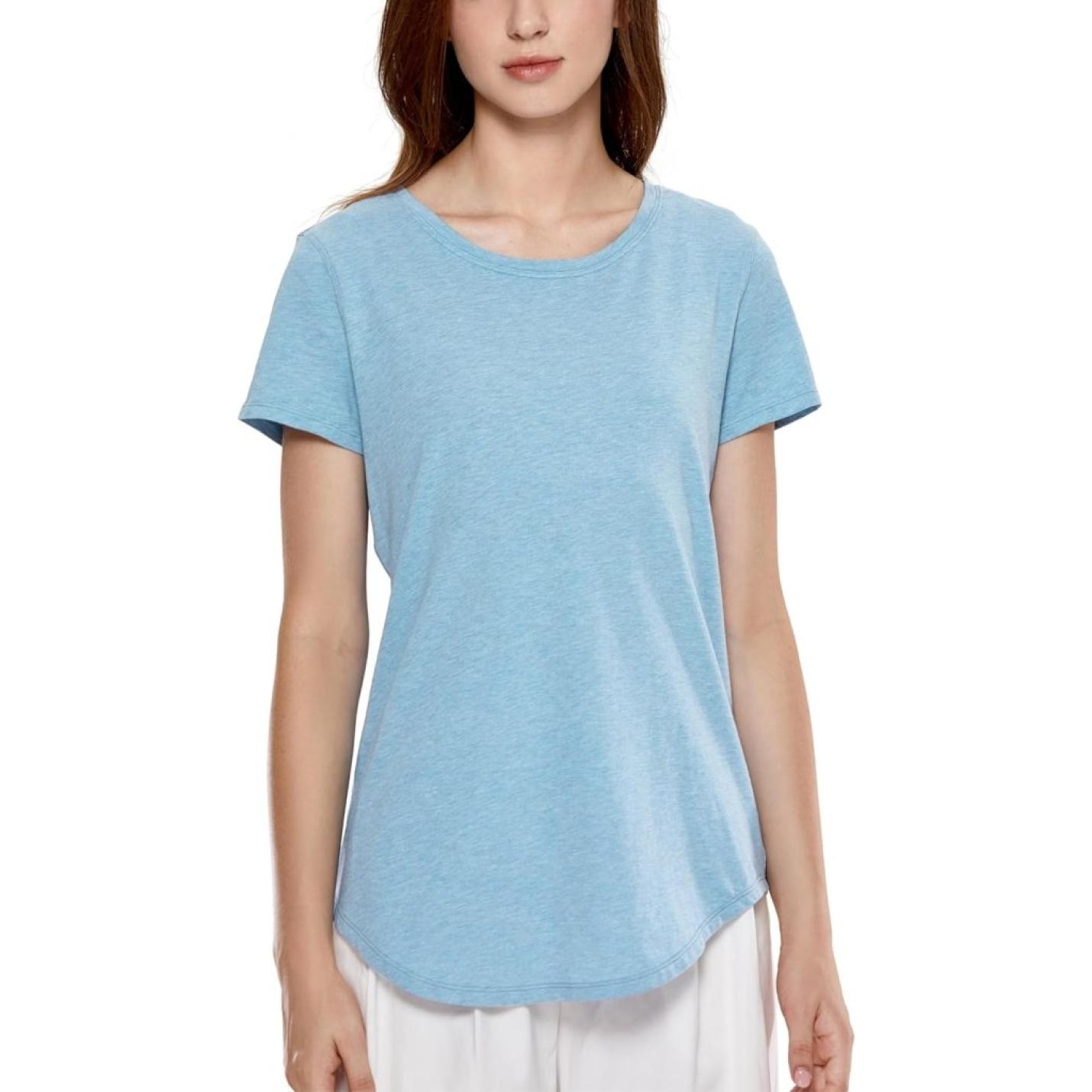 YOGA Vrouwen Sport T-Shirt Korte Mouw Fitness Gym Running Shirt Crewneck Licht Yoga Tops Zomer Top - happygetfit.com