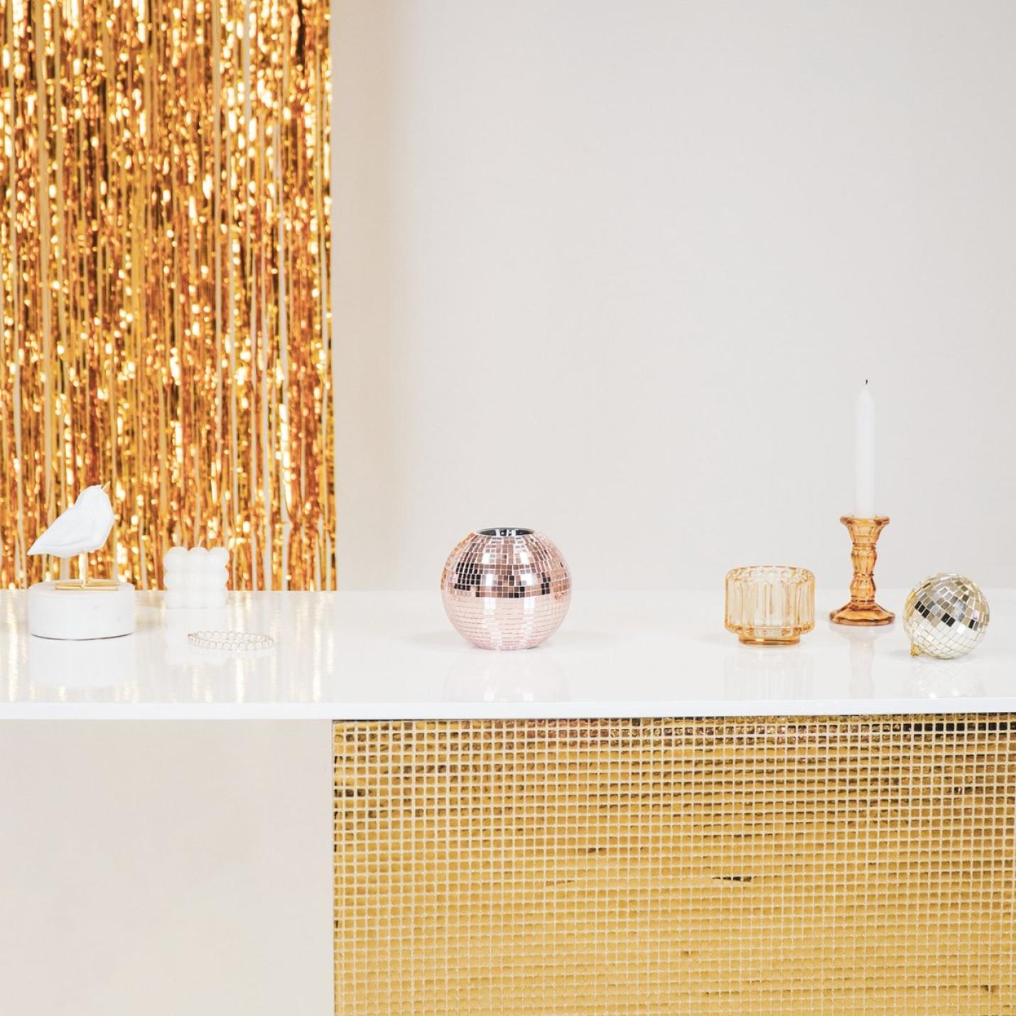 Housevitamin Waxinehouder Disco Rose Goud S,M - m; Afbeelding: 3
