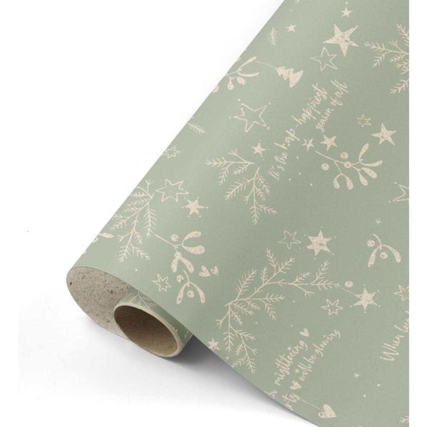 Collectiv Warehouse - dubbelzijdig - kerstpapier - inpakpapier 5 rollen 300 x 50 cm; Afbeelding: 3