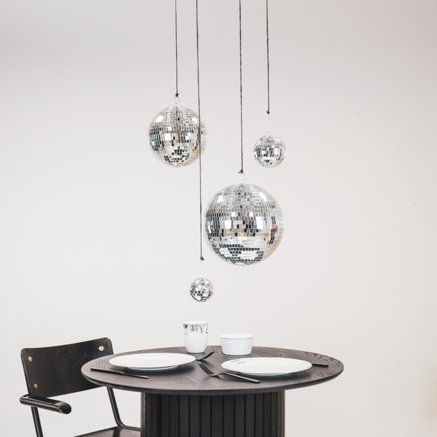 Housevitamin Kerst Discobal Zilver XS,S,M & L - XS; Afbeelding: 2