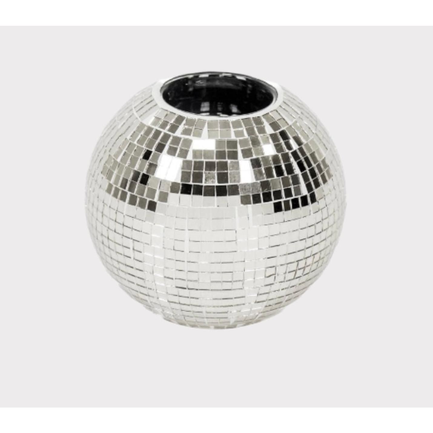 Housevitamin Waxinehouder Disco Zilver S,M - m