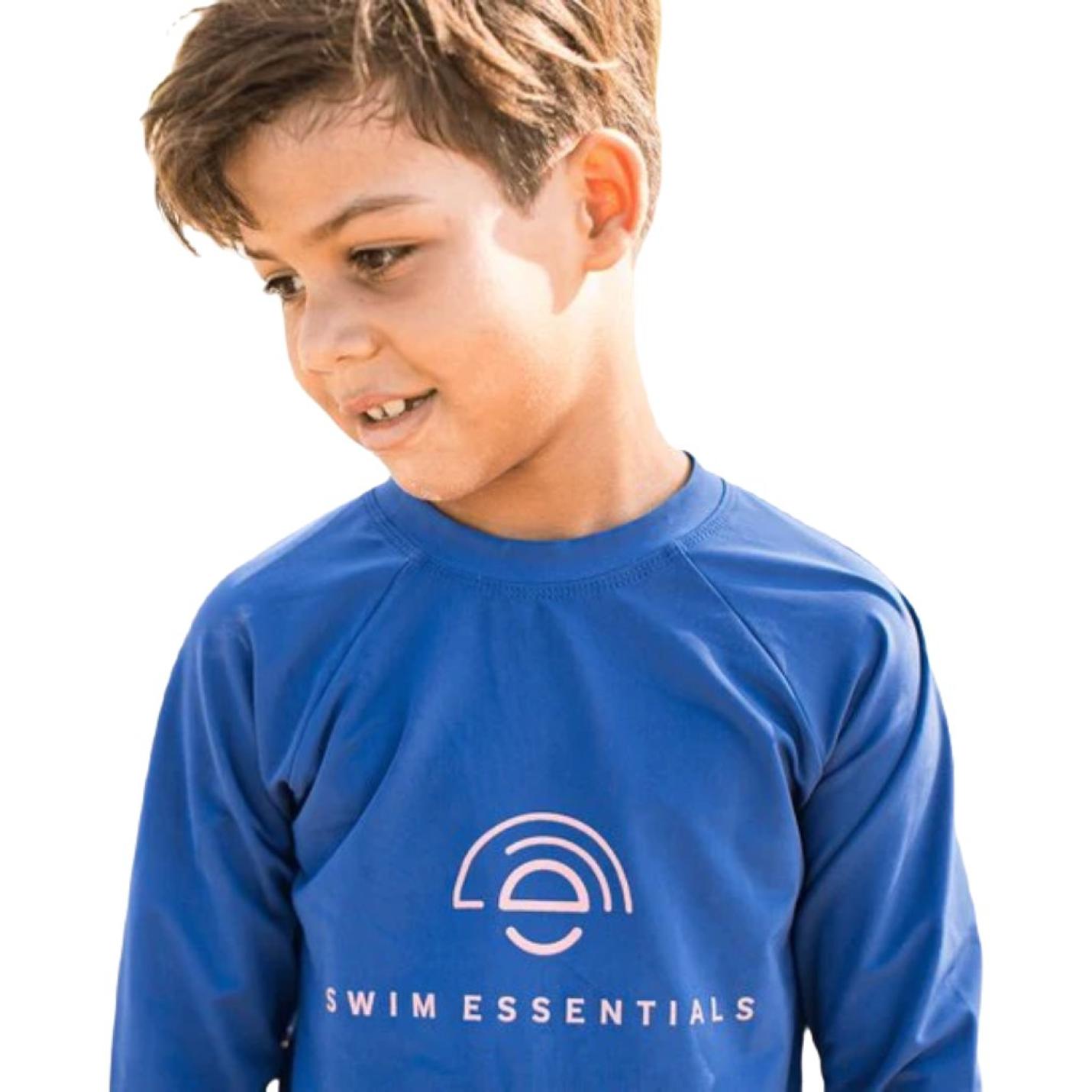 Swim Essentials UV Zwemshirt Lange mouw Donkerblauw - 62/68; Afbeelding: 2