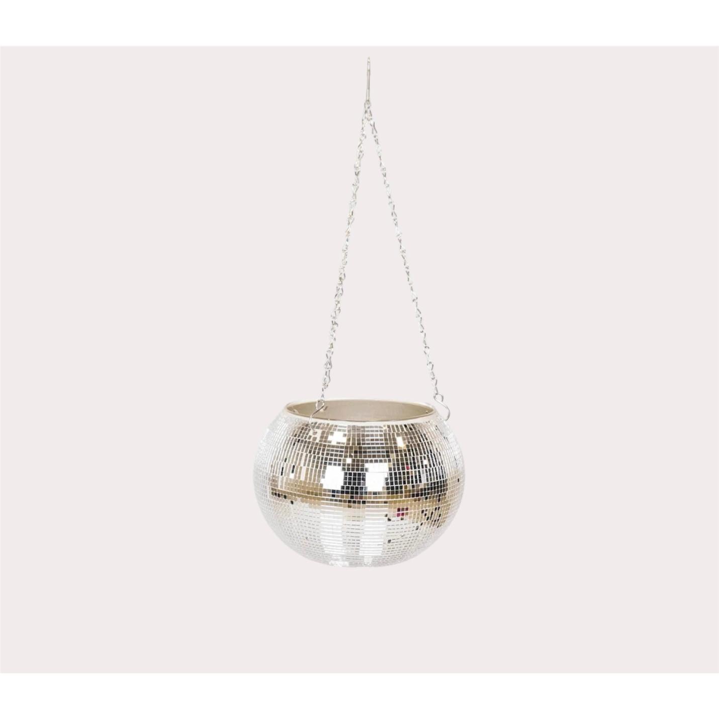 Housevitamin Hangende vaas Disco Zilver M, L - M