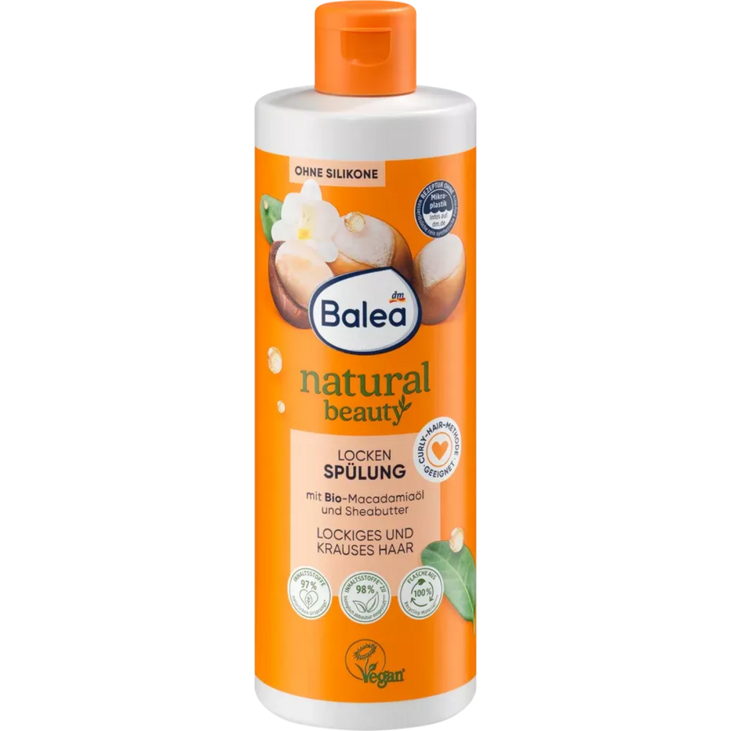 Balea Natural Beauty Conditioner Krullen, 350 ml