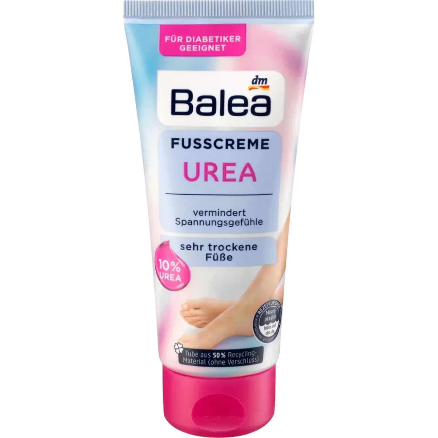 Balea Ureum creme - 10% Urea - Ureum voetencreme - Urea creme - Ureum creme - Voetencreme voor zeer droge voeten - 100 ml