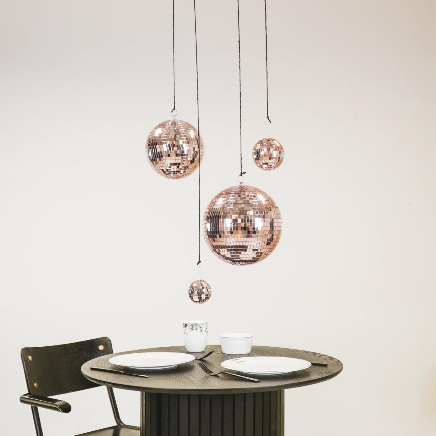 Housevitamin Kerst Discobal Rose Goud XS,S,M & L - XS; Afbeelding: 2