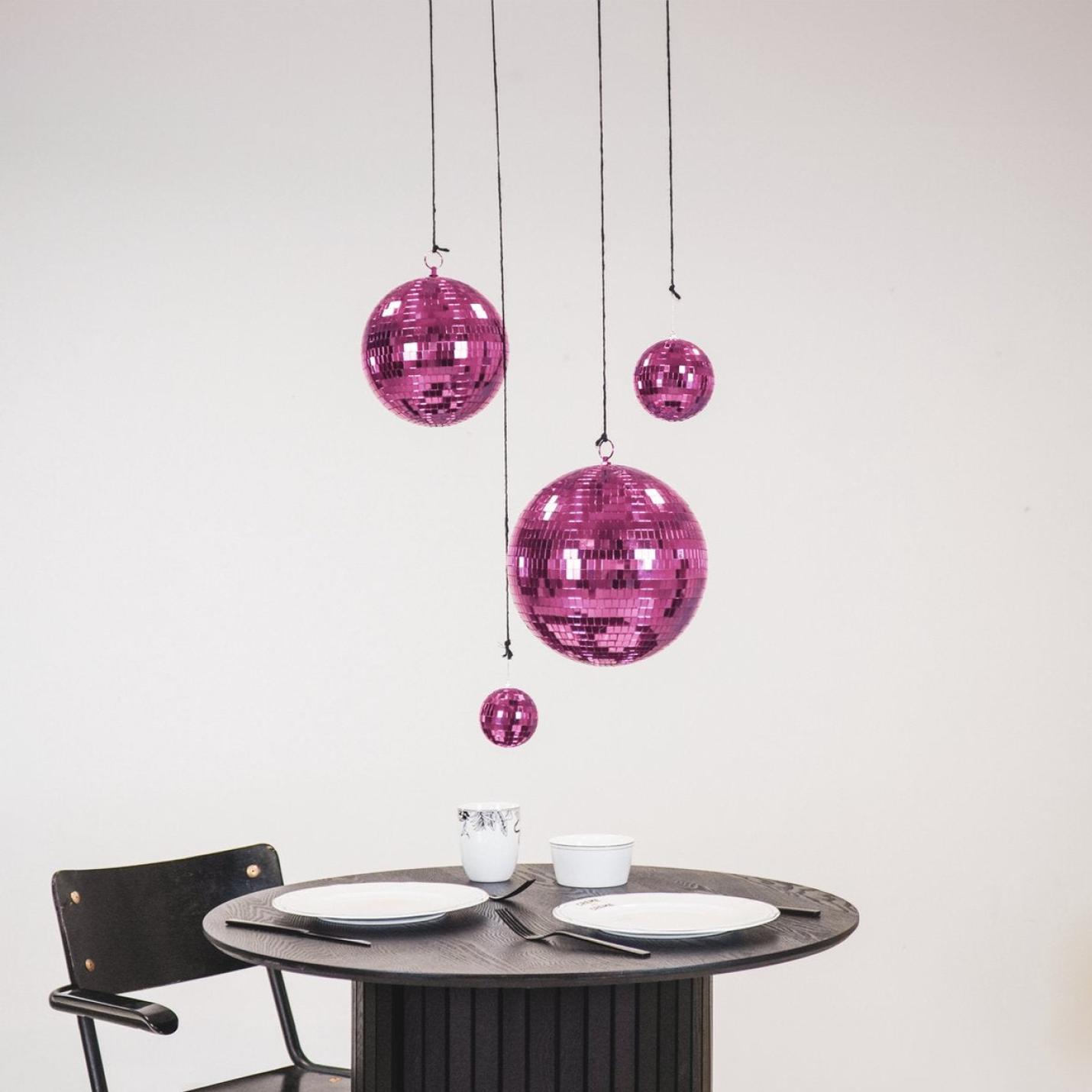 Housevitamin Kerst Discobal Roze XS,S,M & L - XS; Afbeelding: 2