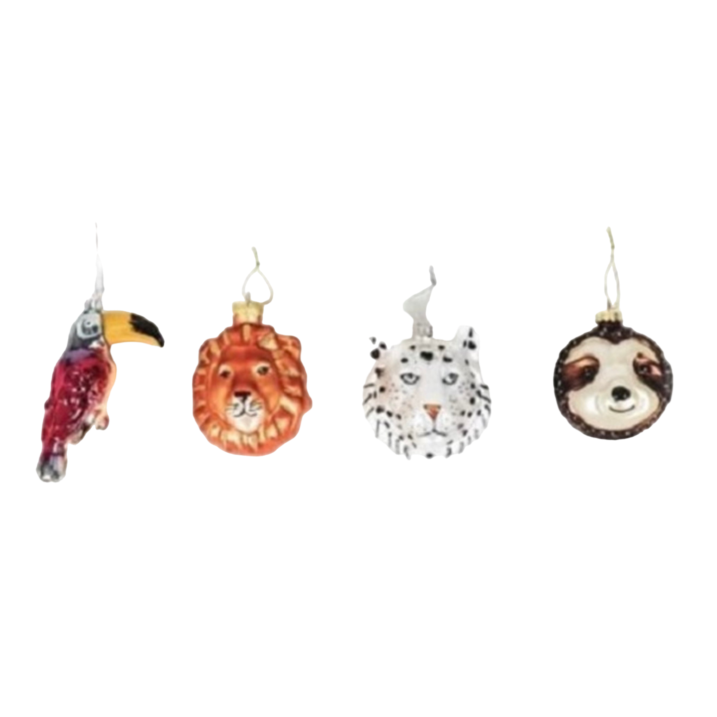 Housevitamin - Kerstballen - Jungle Fever - Dieren - Set van 4