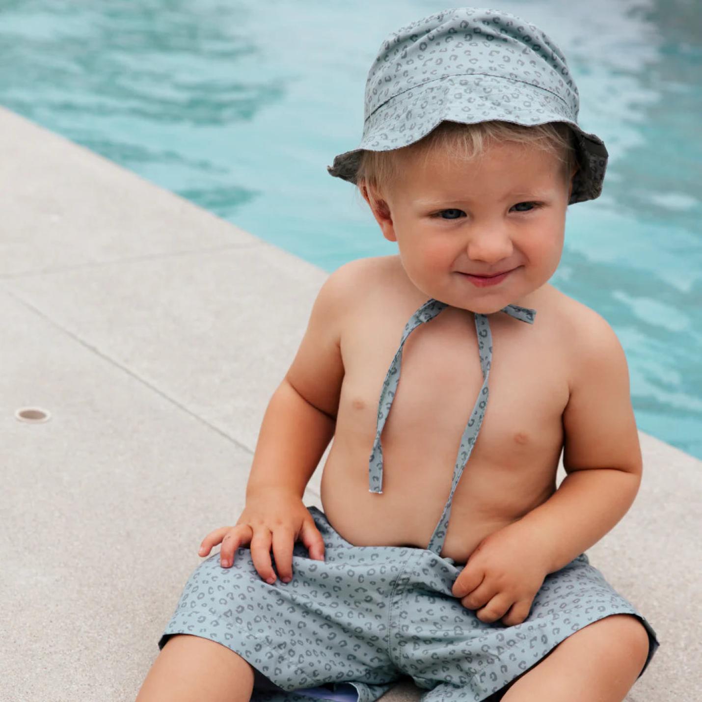 Swim Essentials zonnehoed panter groen - 0-1 jaar; Afbeelding: 2