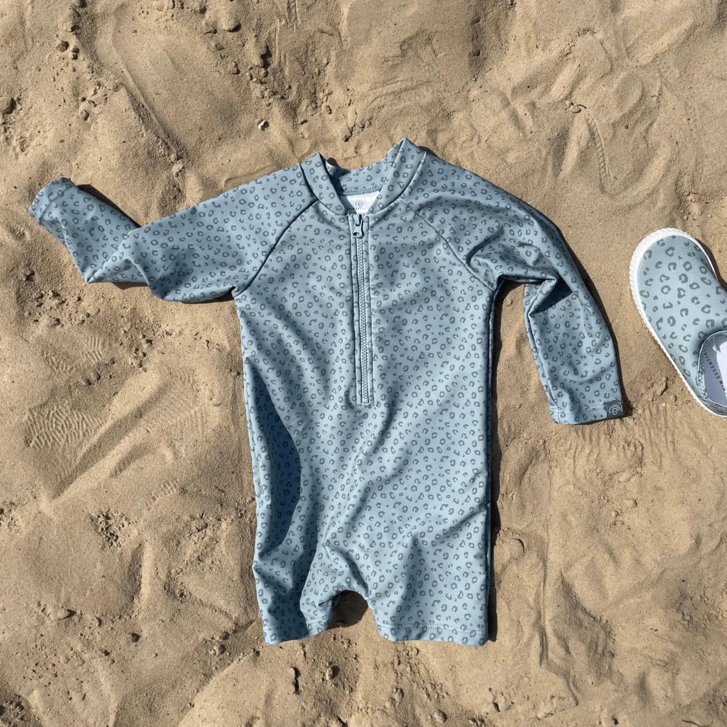 Swim Essentials zwempak groen panterprint - 62/68; Afbeelding: 2