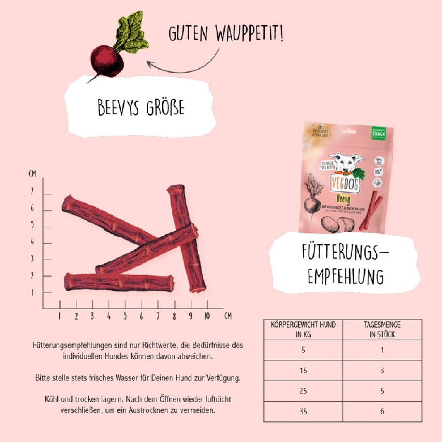 Vegdog Beevys 80 g; Afbeelding: 3