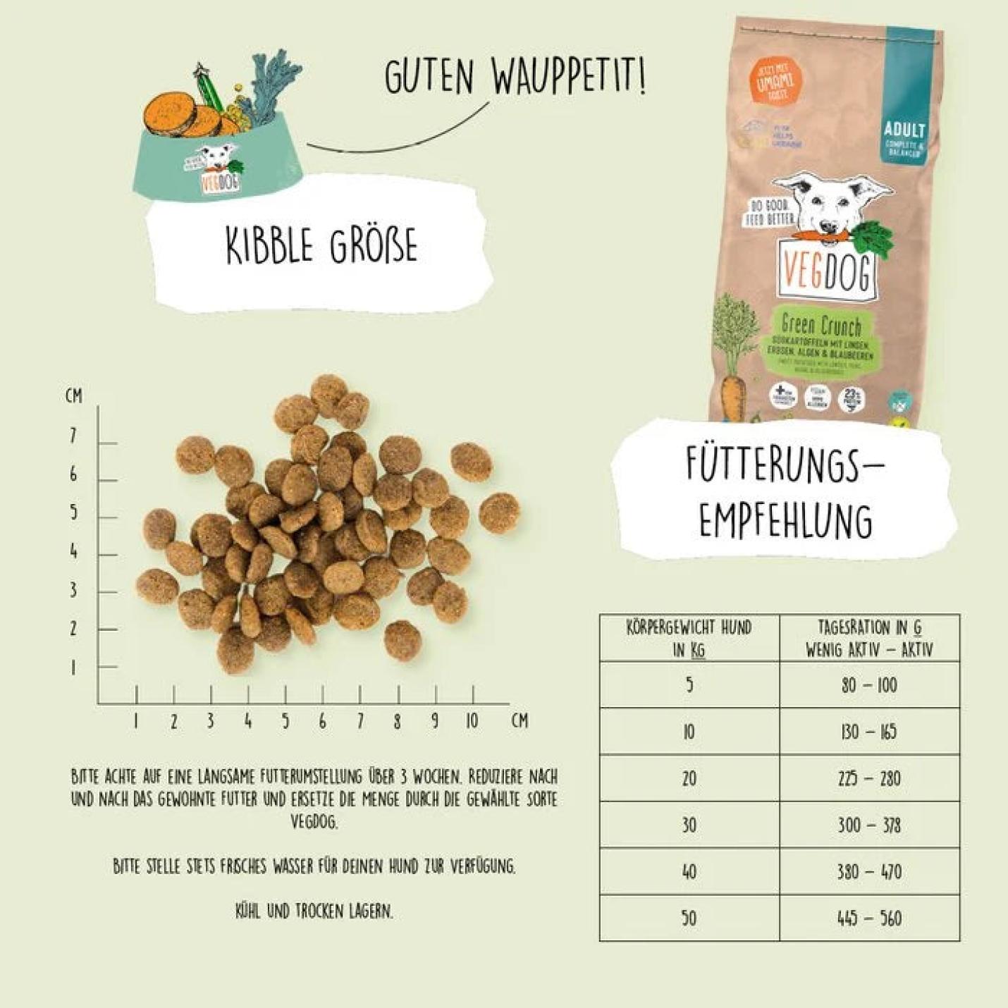 Vegdog Hondenvoer Green Crunch 2 kg; Afbeelding: 3