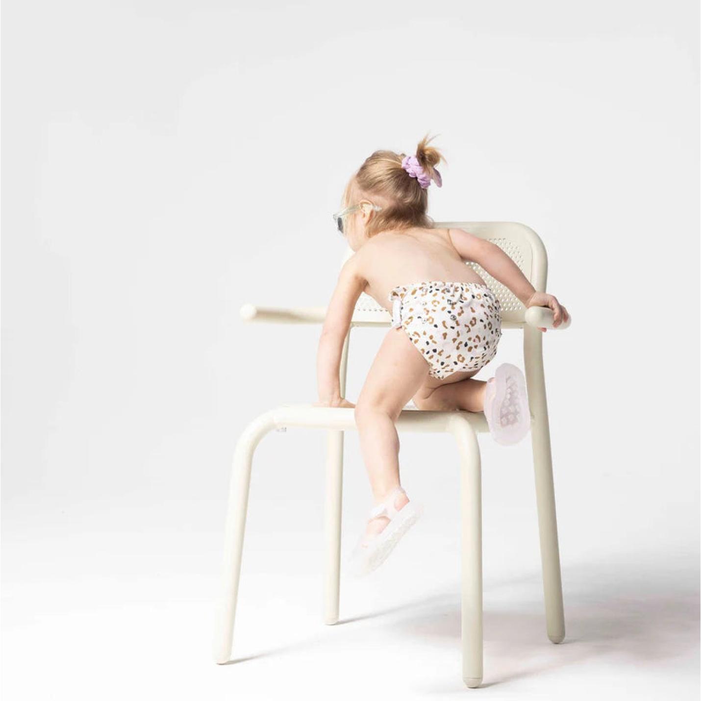 Swim Essentials Zwemluier Wasbaar Kaki Panterprint 0-3 jaar; Afbeelding: 2
