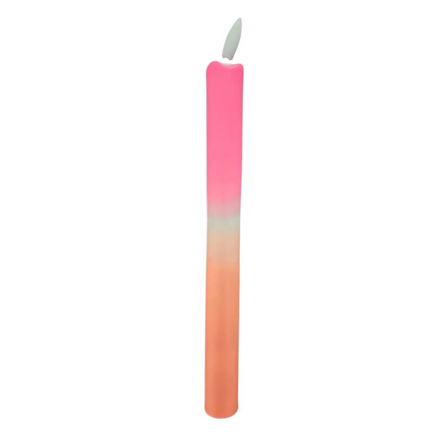 Ledkaars roze-oranje incl. batterijen
