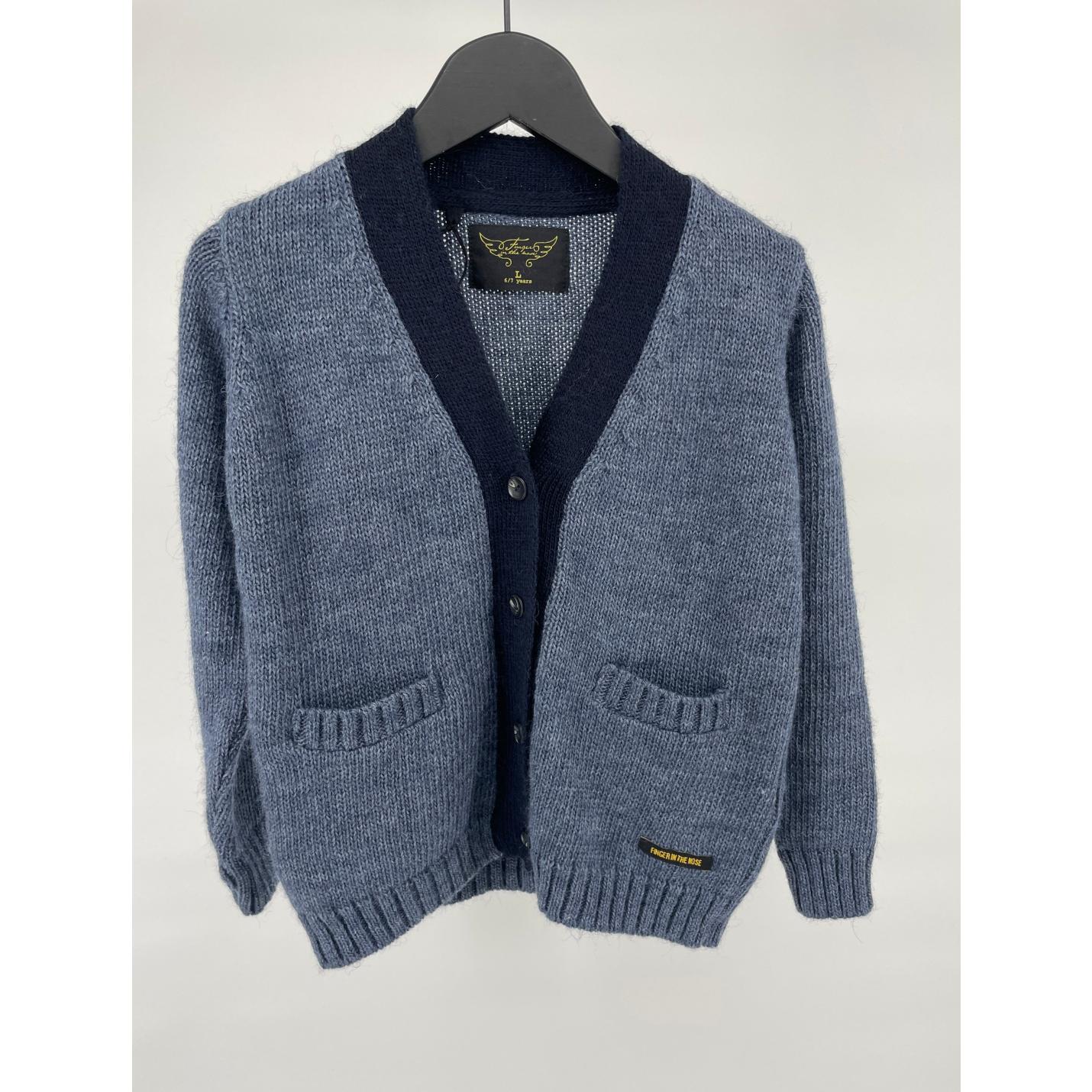 Vest Blauw Wol Maat 122; Afbeelding: 2
