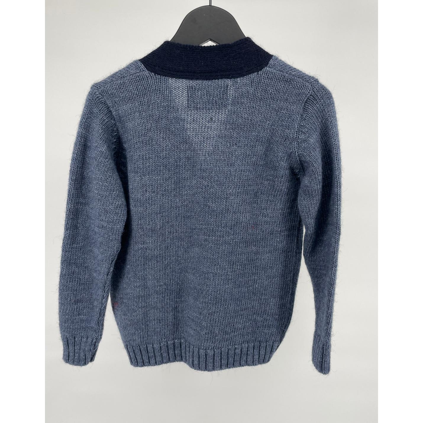 Vest Blauw Wol Maat 122; Afbeelding: 3