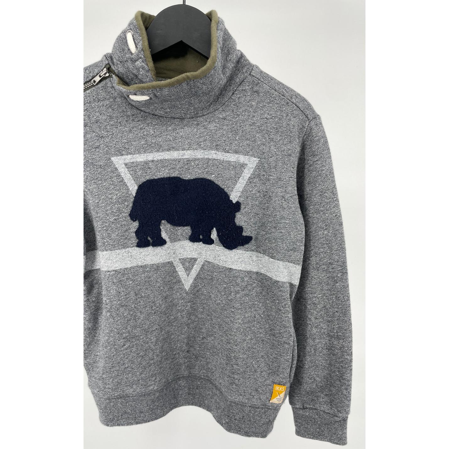 Trui Grijs met Neushoorn Maat 122 / 128; Afbeelding: 3