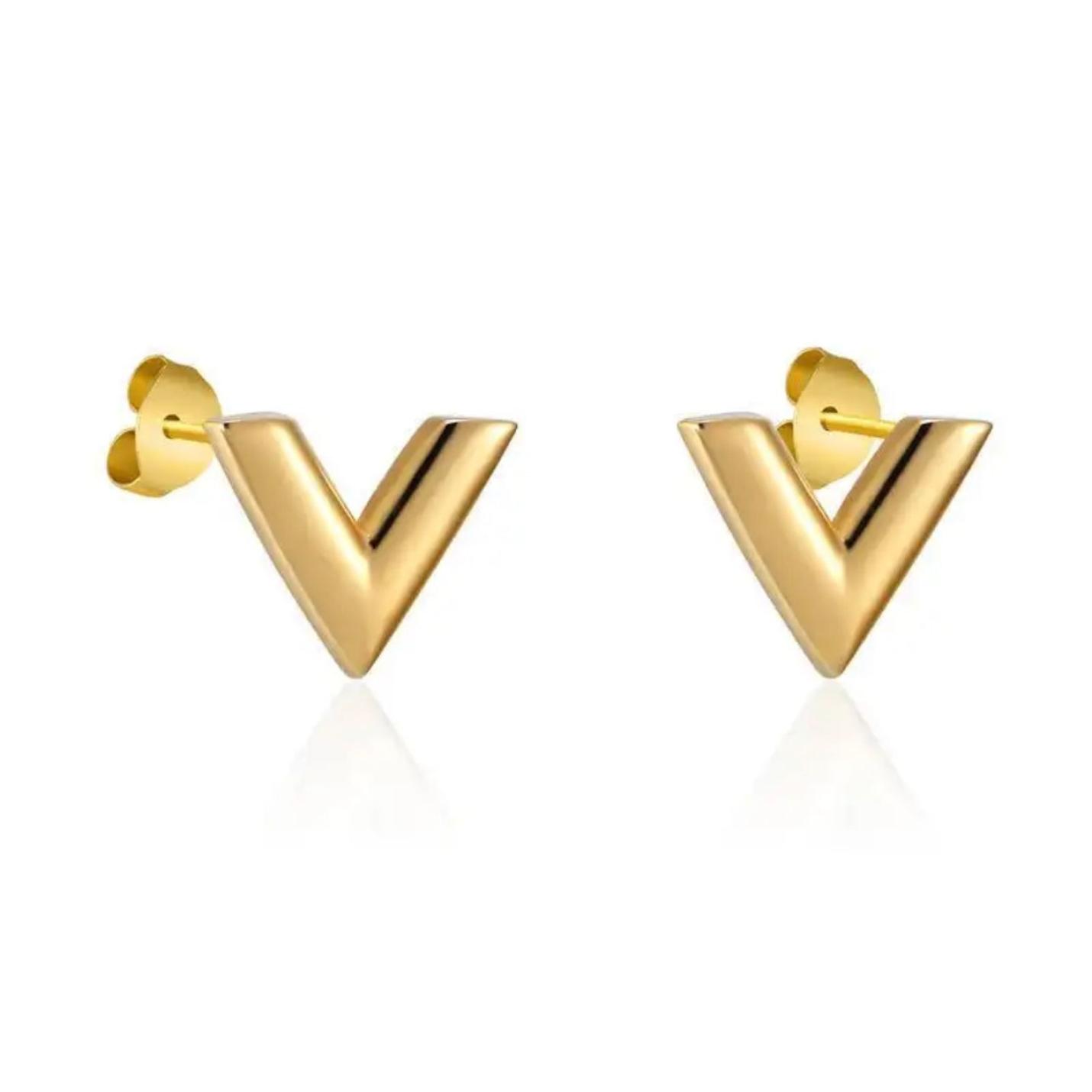 Golden Valentina Earrings; Afbeelding: 3