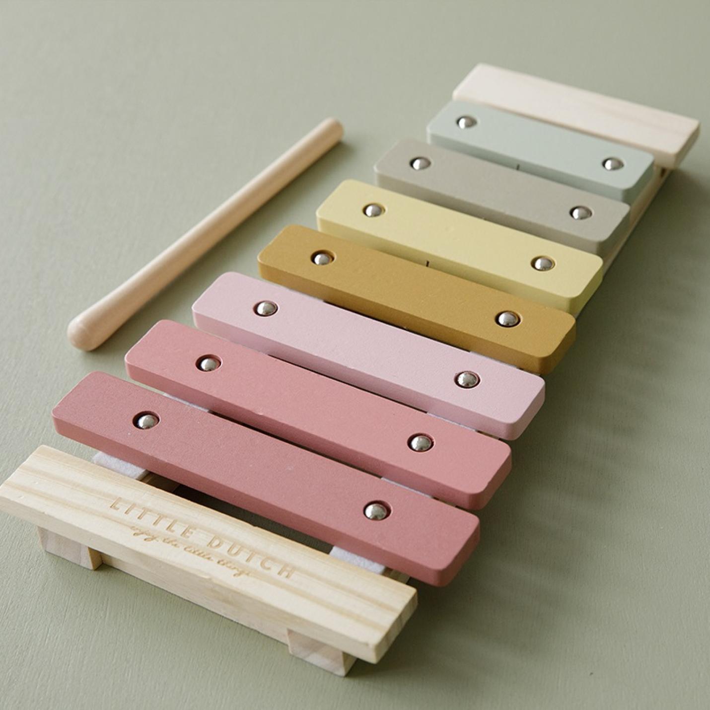 Houten Xylofoon roze | Little Dutch; Afbeelding: 3