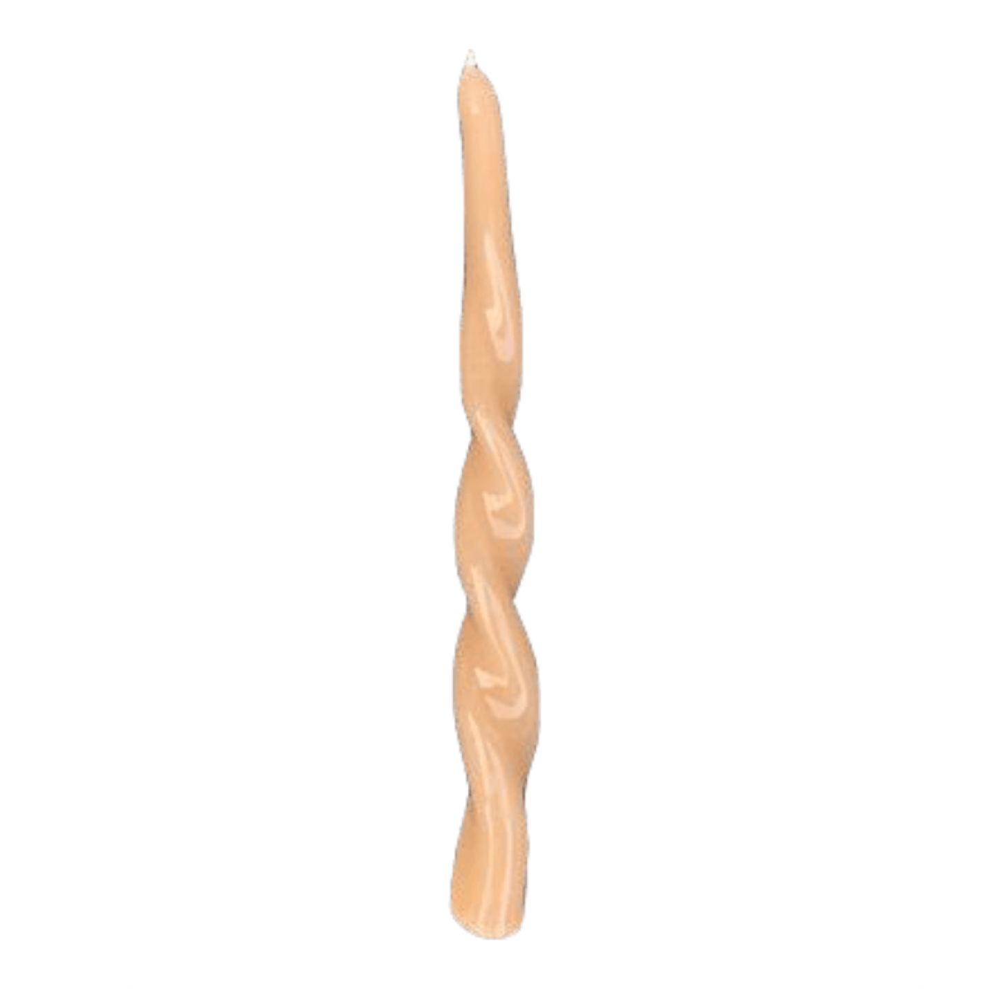 Kaars hoogglans swirl in 12 kleuren van Ravie - nude