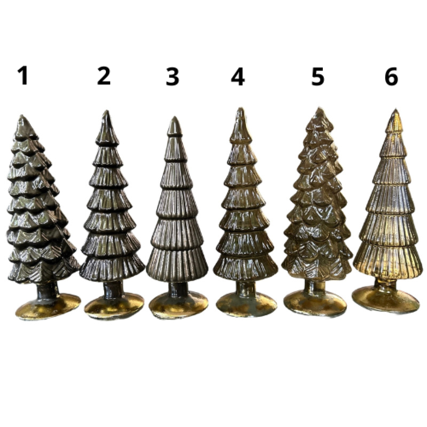 Kerstboompjes Twinkel  Glas in 25cm en 30cm - 5 Hoog 25cm
