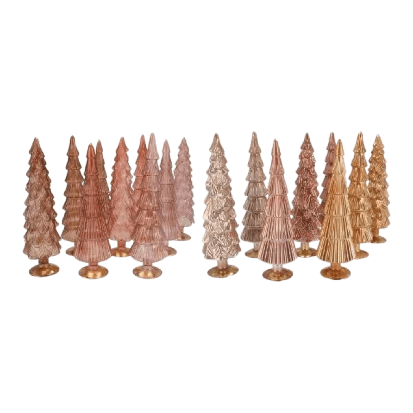 Kerstboompjes Twinkel Sand Glas in 25cm en 30cm - 1  Hoog 25cm spiegel; Afbeelding: 2