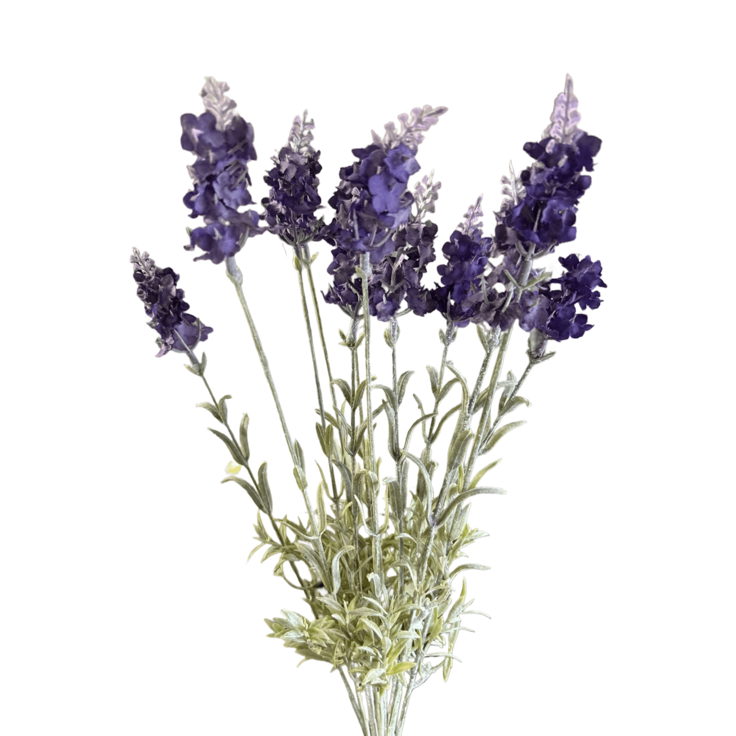 Kunstlavendel Boeket – 12 Bloemen, 40cm Lang - donker paars