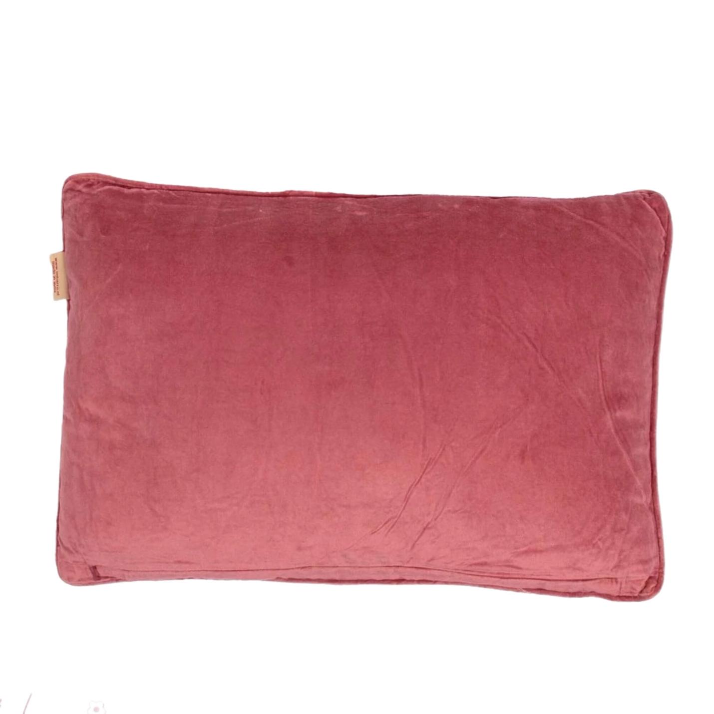 Sierkussen bloedprint  Roze incl. vulling; Afbeelding: 3