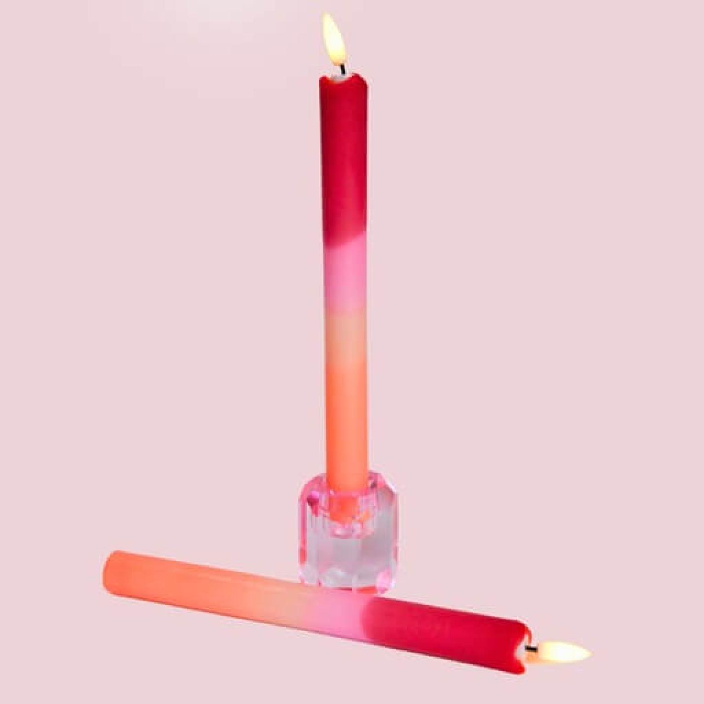 Ledkaars rood-roze-oranje incl. batterijen; Afbeelding: 2