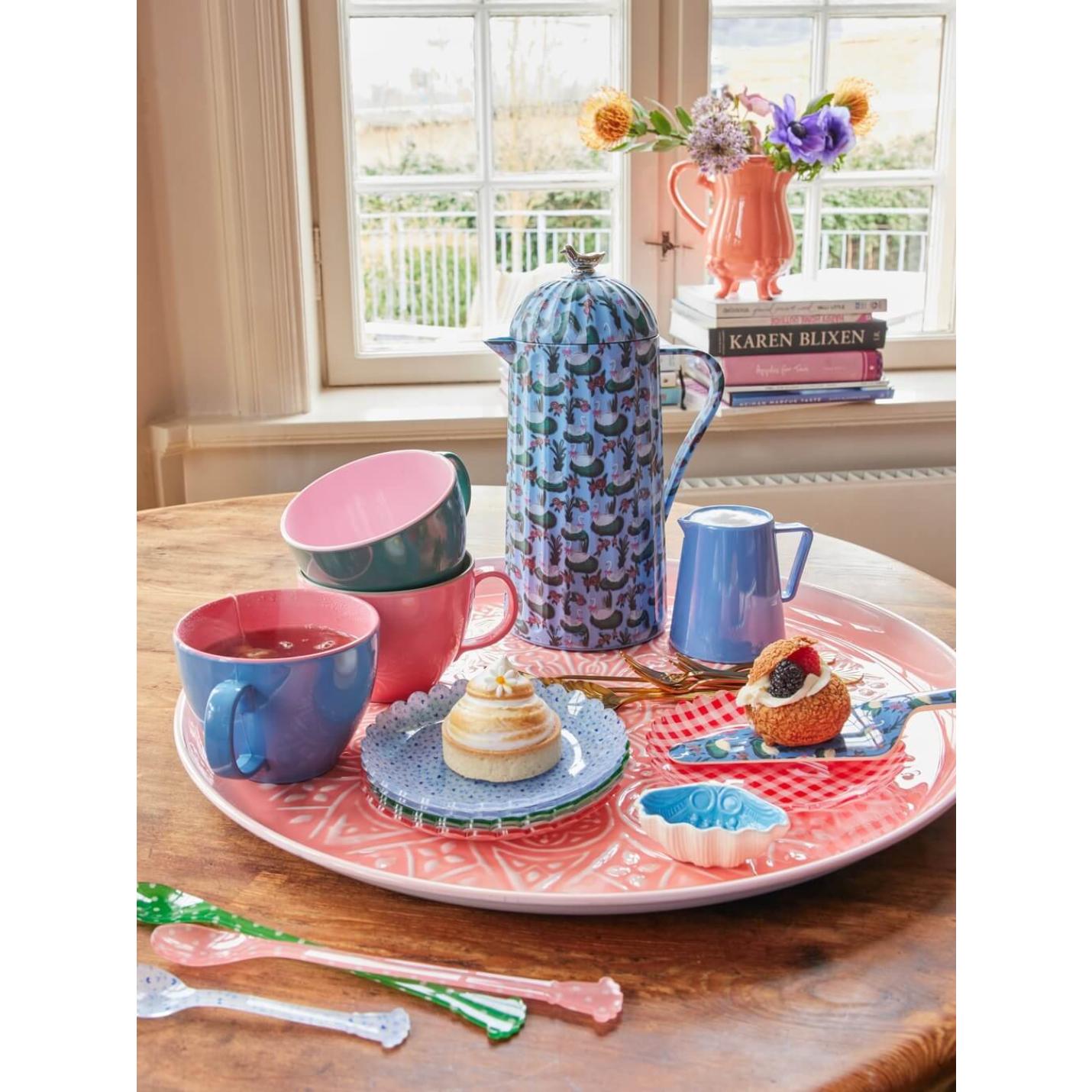 Blauwe Thermos met Zwanenprint – Dubbelwandige Isolatie, 1L - Rice; Afbeelding: 2