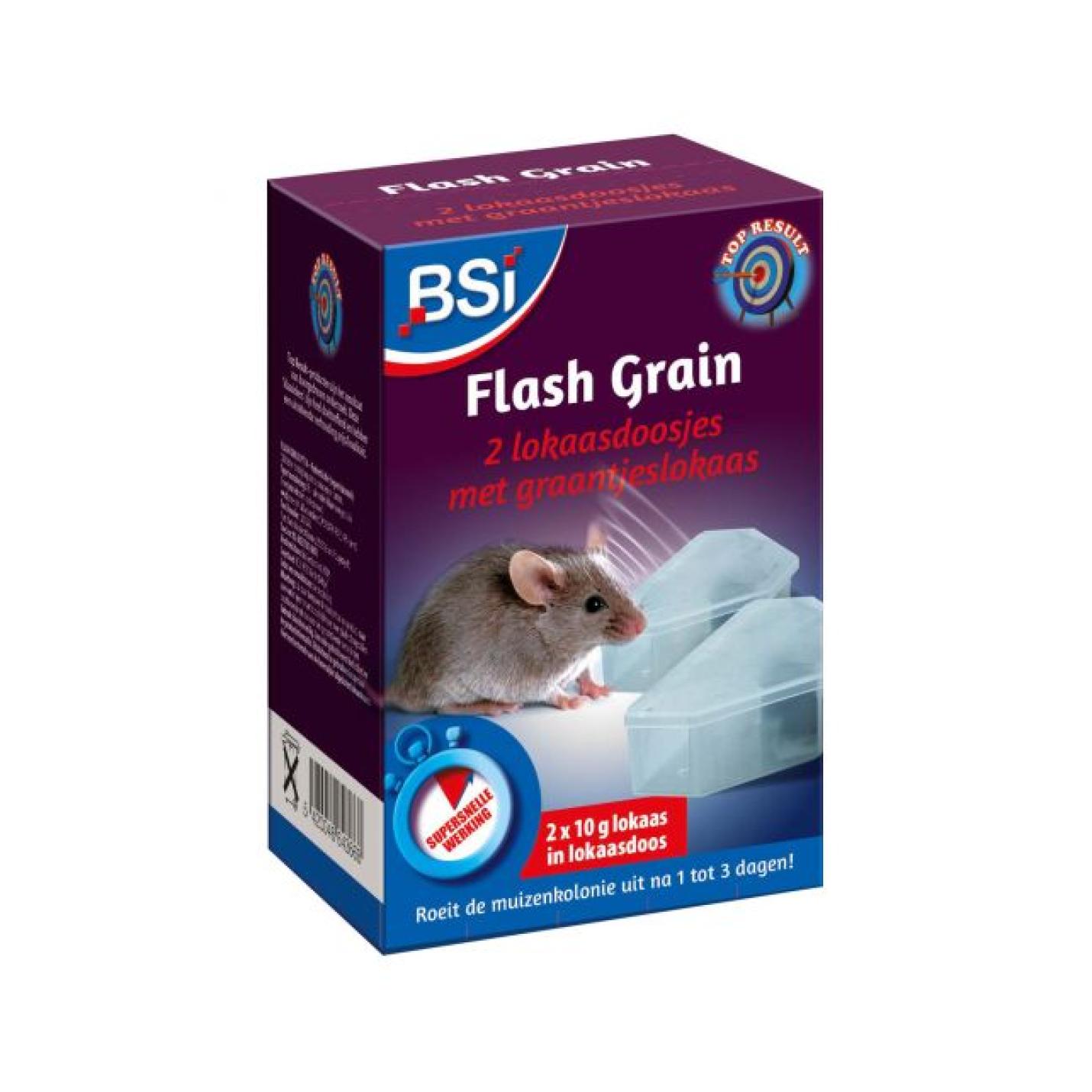 BSI Flash Grain | Lokaasdoos Muis 2x10g - 2 lokdozen