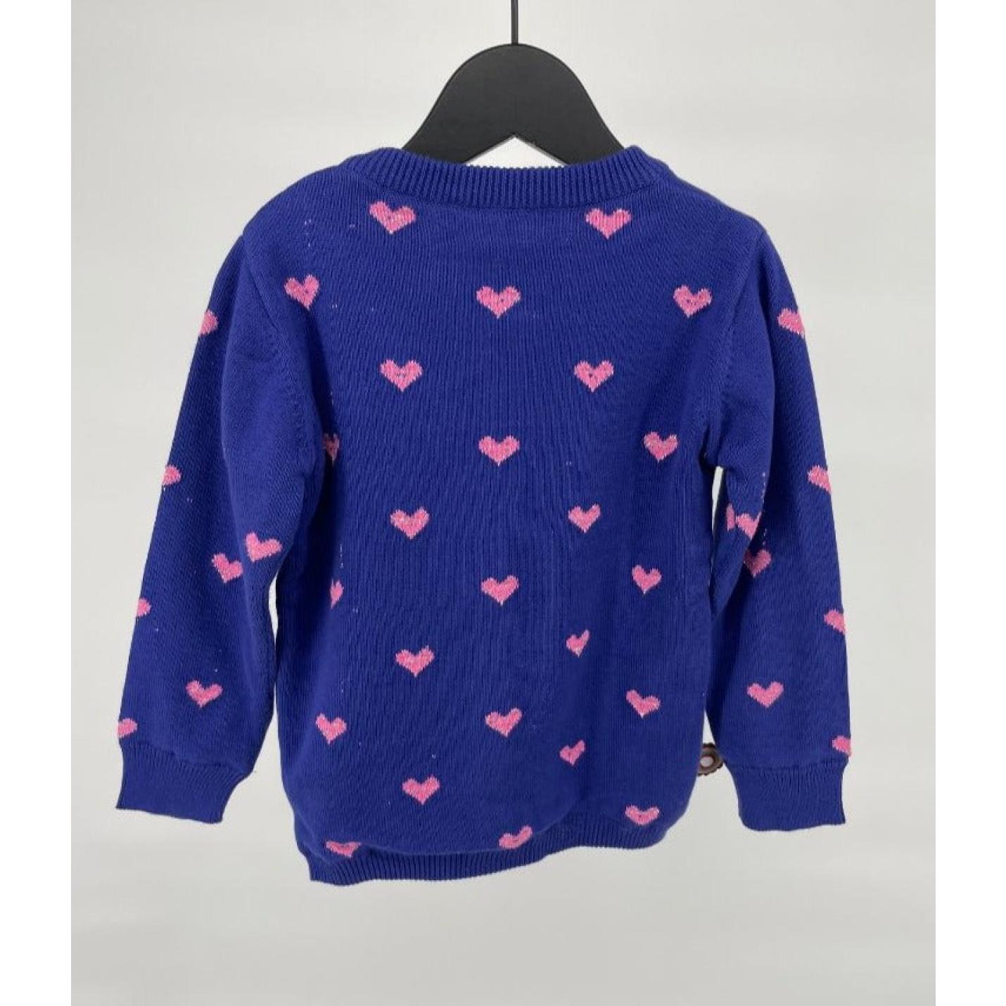 Vest Paars Roze Hartjes Maat 86 / 92; Afbeelding: 3