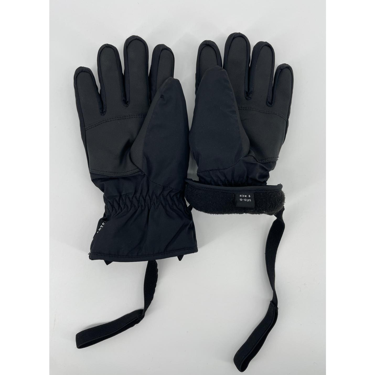 Ski Handschoenen Zwart Maat 10 - 12 Jaar; Afbeelding: 4