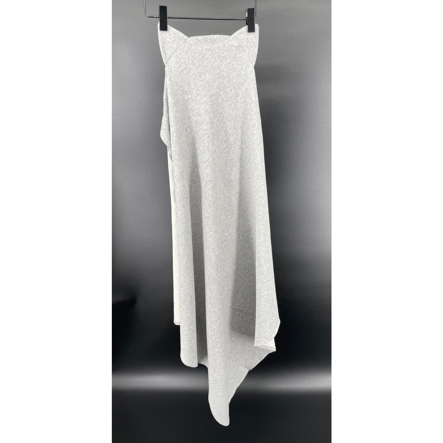 Bad Cape of Verkleed Cape Grijs met Oortjes; Afbeelding: 2