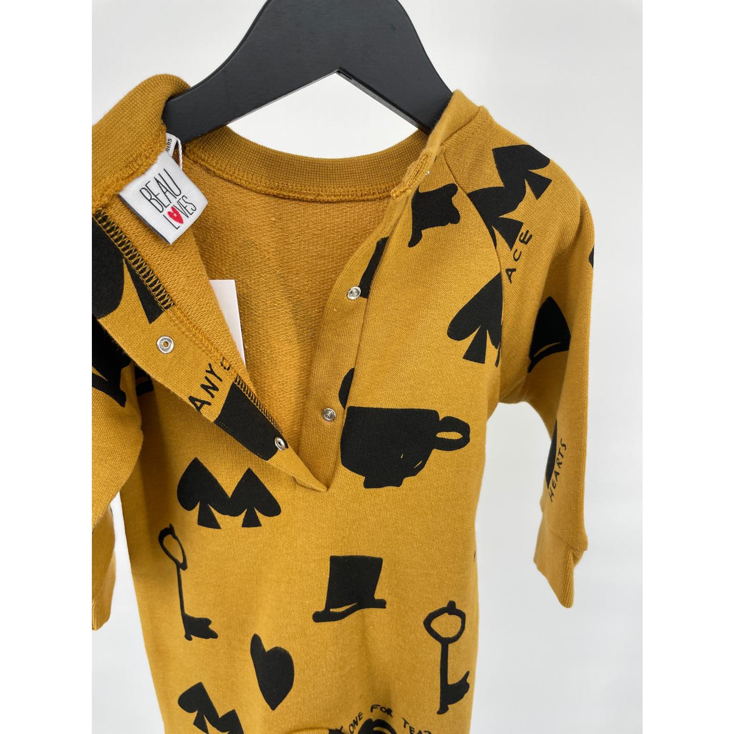 Jumpsuit Oker Geel Maat 62 / 68; Afbeelding: 6